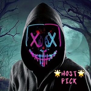 Mask, LED Dual Color Mask, Horror Mask, NEW, Prank your Friends, Viral V…